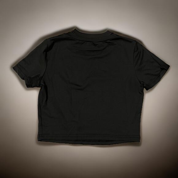 New Small "Kiss Me, It's My Birthday" Baby Crop Tee Black Y2k Top Goth Grunge 90 - Picture 3 of 3